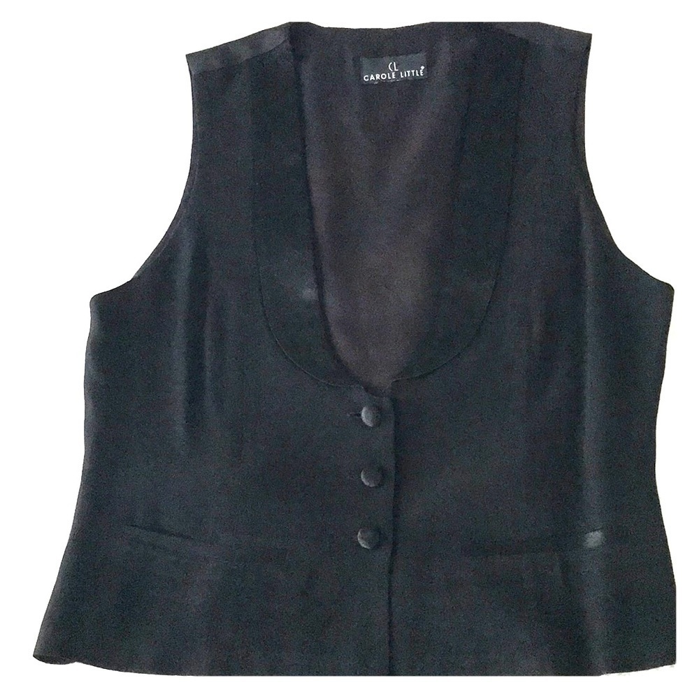 Vintage Carole Little Tuxedo Vest